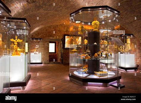 Inside Amber Museum, Gdansk, Pomerania, Poland | Innen Bernsteinmuseum, Danzig, Polen Stock ...