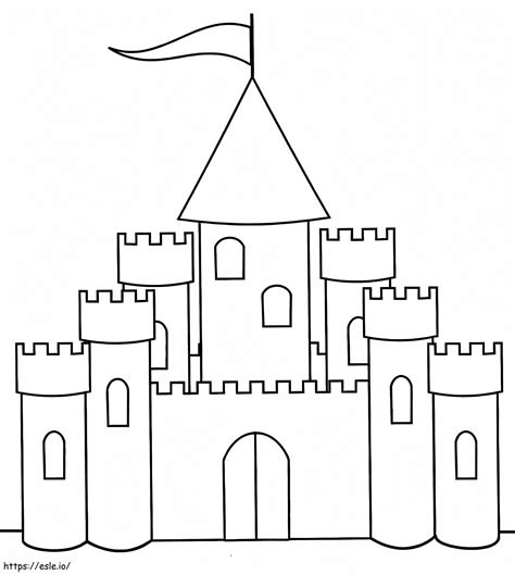 Perfect Castle coloring page