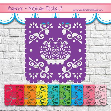 Mexican Fiesta Banner 2 - PNG SVG EPS Vector Instant Download Printable Cliparts Clip Arts ...