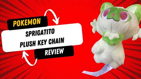 Pokemon Sprigatito Plush Keychain Review - YouTube