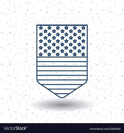 Isolated usa flag design Royalty Free Vector Image