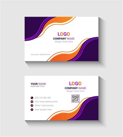 Premium Vector | Creative business card template design