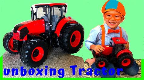 Blippi's fan - Unboxing Red Farm Tractor + Halloween Object Fun Flashlight/for Toddlers/kids ...