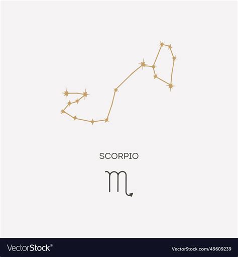 Scorpio constellation Royalty Free Vector Image