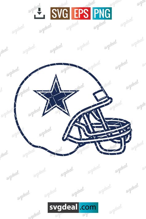 Free Dallas Cowboys Helmet Svg - SVGDeal.com