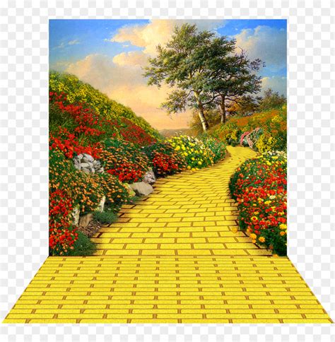 Yellow Brick Road Photo Backdrop - Yellow Brick Road Art PNG Transparent With Clear Background ...