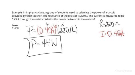 How to Calculate the Power Delivered to a Resistor Using the Current ...