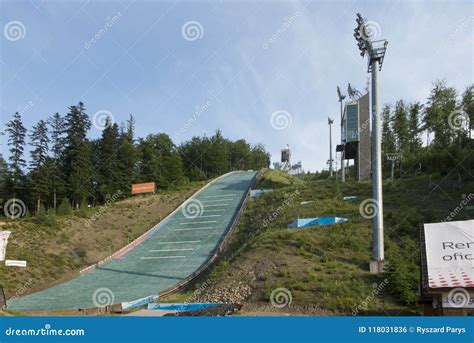 Wisla, Poland, 24 May 20118: the Adam Malysz Ski Jumping Hill in Editorial Photo - Image of ...