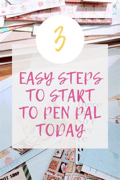 Start To Pen Pal In 3 Easy Steps - The Reading Residence