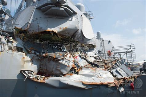 米イージス艦の衝突事故、「回避可能」だった 報告書を公表 写真3枚 国際ニュース：AFPBB News