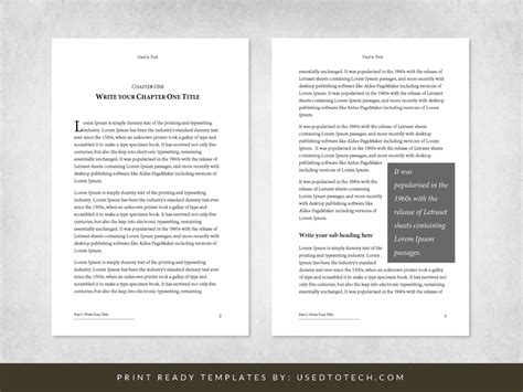 Professional-looking book template for Word, free