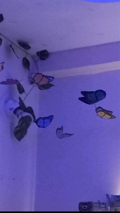Butterfly hanging decor #diy #tiktok #roomdecor #indie | Butterfly room ...