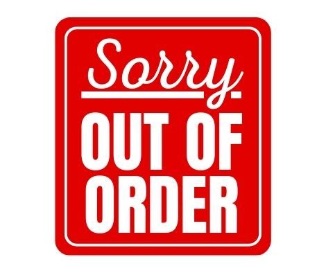 Sorry Out Of Order Sign: Printable Templates (Free PDF Downloads)