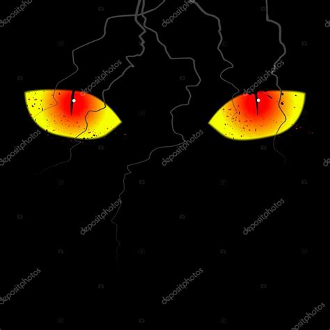 Scary eyes on the black background — Stock Vector © lakalla #31695241