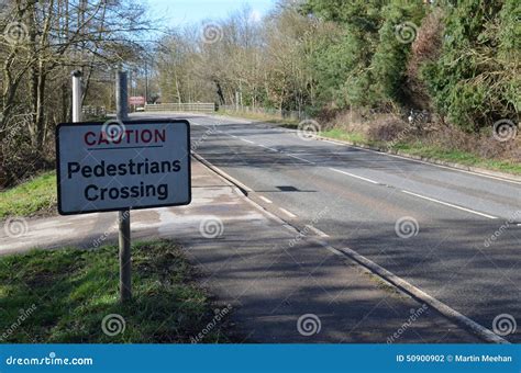 Pedestrian crossing sign. stock photo. Image of notice - 50900902