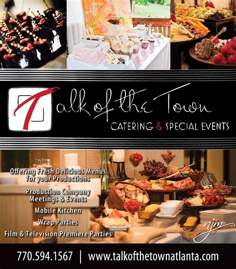 TALK OF TOWN ad: Print ad for Talk of the Town, a catering and special ...