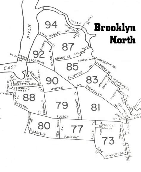 Nypd Brooklyn Precinct Map | Zip Code Map