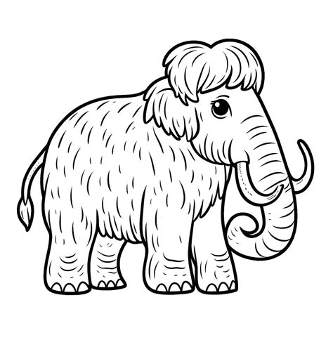 Mammoth Free Printable coloring page - Download, Print or Color Online for Free