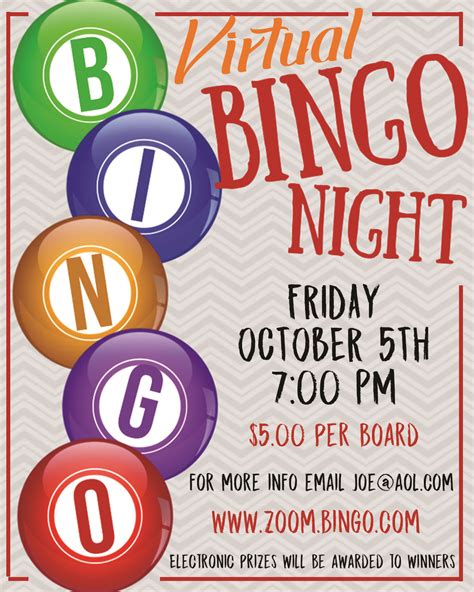 Virtual Bingo Flyer EDITABLE Event Flyer Poster Instant | Etsy | Bingo, Bingo night, Event flyer