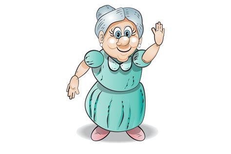 Grandma Cartoon Character Graphic by Karya Langit · Creative Fabrica