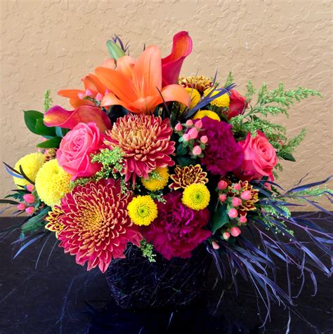 The Shades of Autumn Bouquet in Cooper City, FL | De La Flor Florist & Gardens