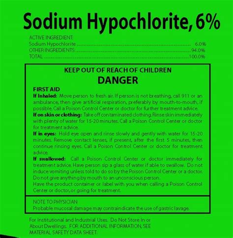 Sodium Hypochlorite, 6% | Kor-Chem