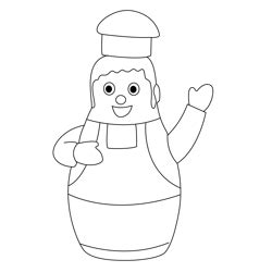 Unlockable Pizza Guy Coloring Page for Kids - Free Higglytown Heroes ...