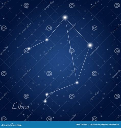 Libra Constellation Zodiac Stock Vector - Image: 59397939