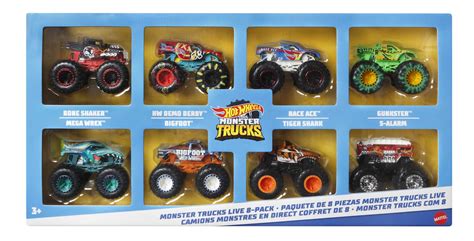 Hot Wheels Monster Trucks Live 8-Pack | Mattel