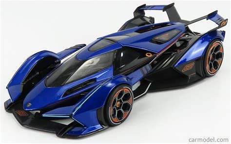 MAISTO 31454BL Echelle 1/18 | LAMBORGHINI LAMBO V12 VISION GT N 63 GRAN TURISMO 2020 BLUE MET