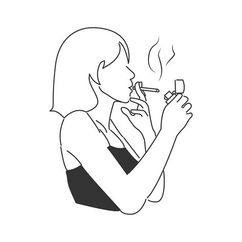 Smoking Girl Artwork