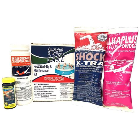 Pool Care 42001 Swimming Pool Chemical Cleaning Kit for up to 5,000 ...