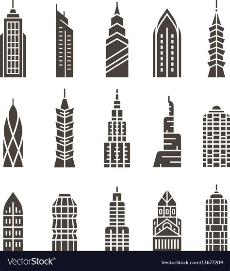 City buildings Royalty Free Vector Image - VectorStock