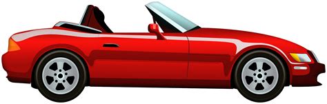 Red Cabriolet Car PNG Clip Art - Best WEB Clipart