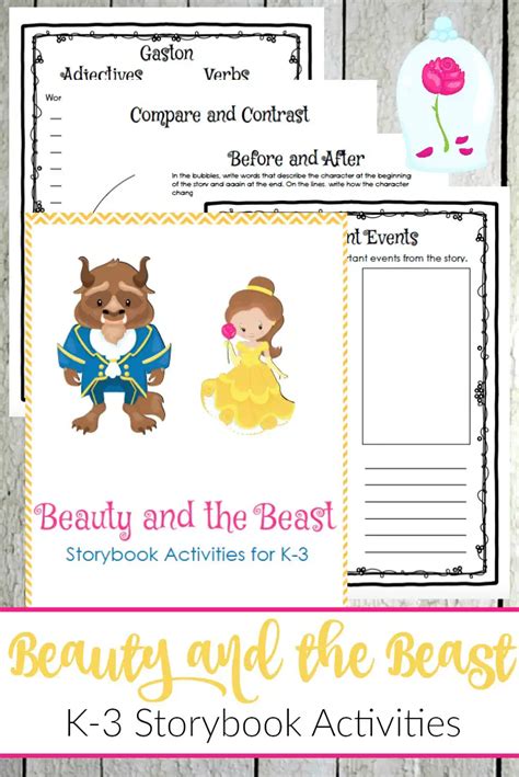 Beauty and the Beast Storybook Companion Activities for K-3