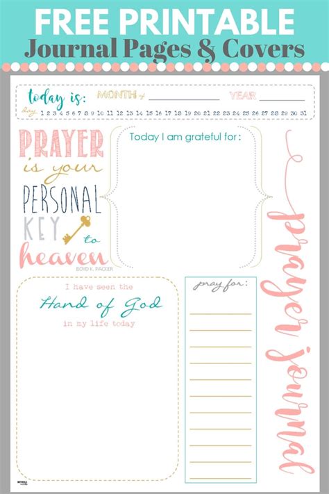 Prayer Journal Template