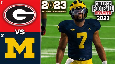 Georgia vs. Michigan | 2023 CFP National Championship Simulation | NCAA 14 Revamped Mod