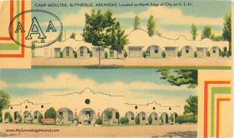 Blytheville, Arkansas, Camp Moultrie, vintage postcard, historic photo | Historical photos ...