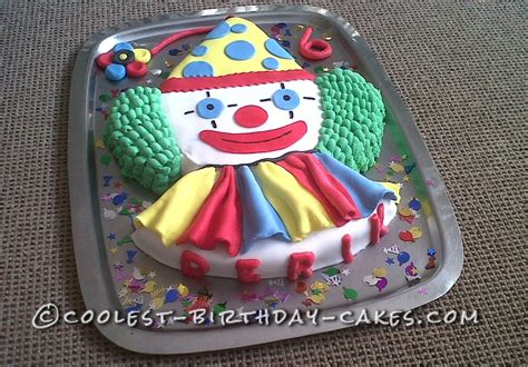 Coolest Homemade Clown Cake