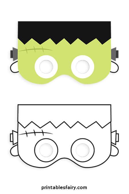 Printable Halloween Masks for Kids - The Printables Fairy