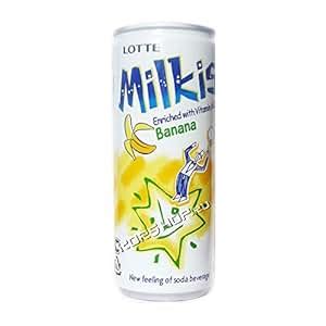 Amazon.com : Milkis Banana Flavored Soft Drink 250 Ml (6 Pack ...