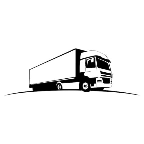 Premium Vector | Truck trailer vector illustration logo icon