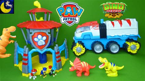 PAW Patrol, Dino Rescue HQ Playset With Sounds And Exclusive Rex Figure ...