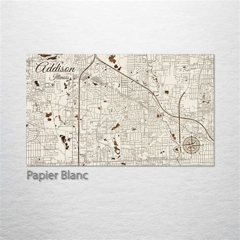 Addison, Illinois Street Map – Fire & Pine