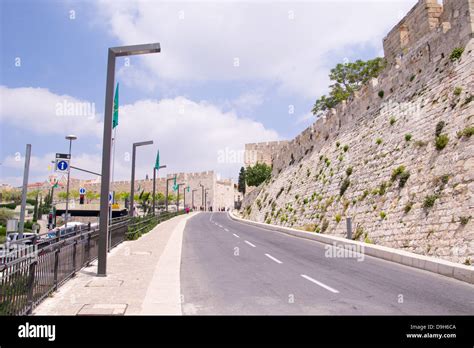 The wall of old Jerusalem.Israel Stock Photo - Alamy