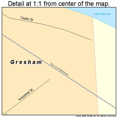 Gresham Wisconsin Street Map 5531675