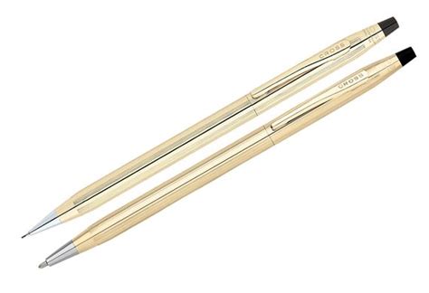 Cross Classic Century 10K Gold Ballpoint Pen and Pencil Set