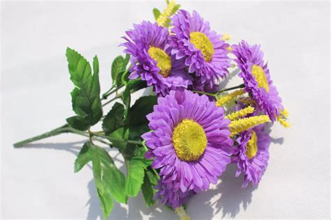 Artificial Flowers Chrysanthemum Fake Flowers for Wedding Home ...