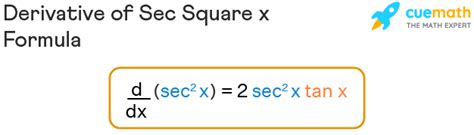 Derivative of Sec Square x - Formula, Proof | Derivative of Sec^2x