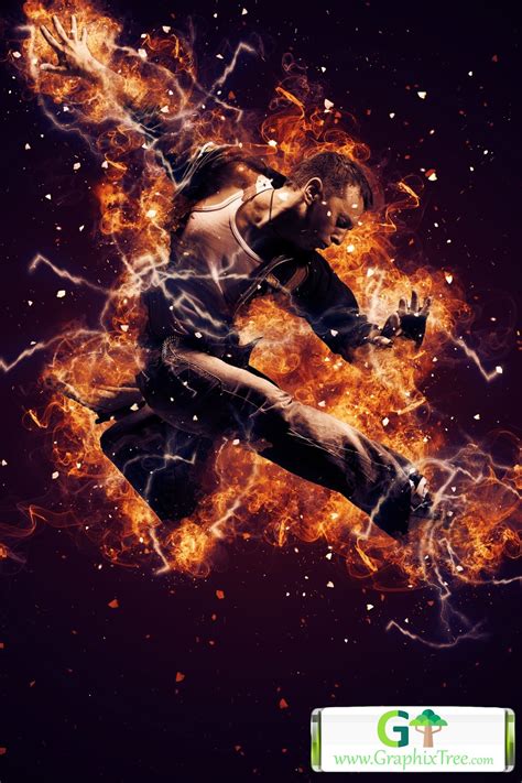 Fire Explosion Photoshop Action 27119145 - GraphixTree